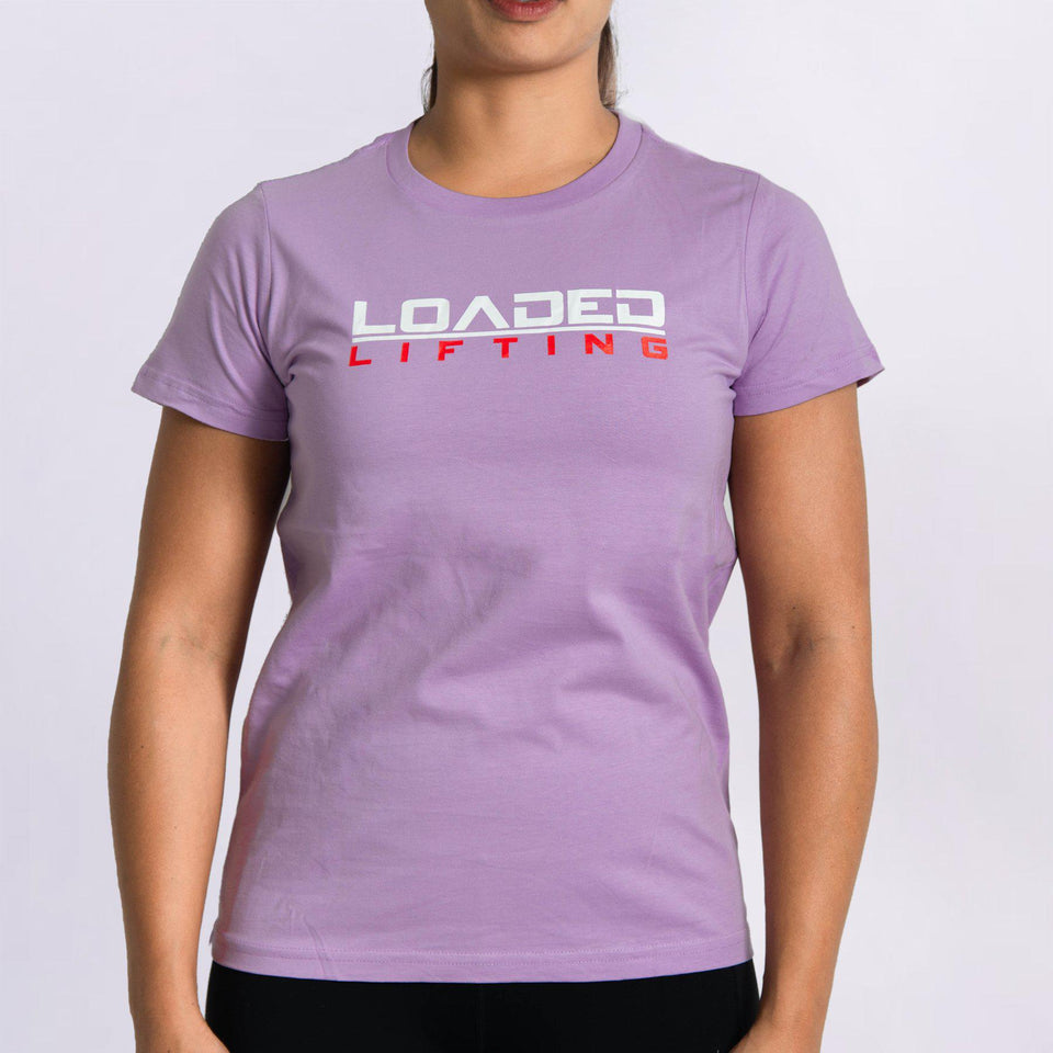 Loaded Lifting apparel Tshirt Maple, Womens (Lavender)